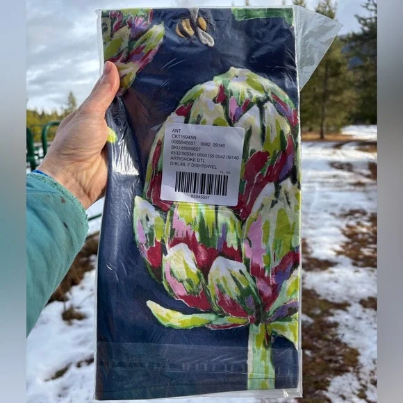 Anthropologie Artichoke Dish Towel - Picture 4 of 6